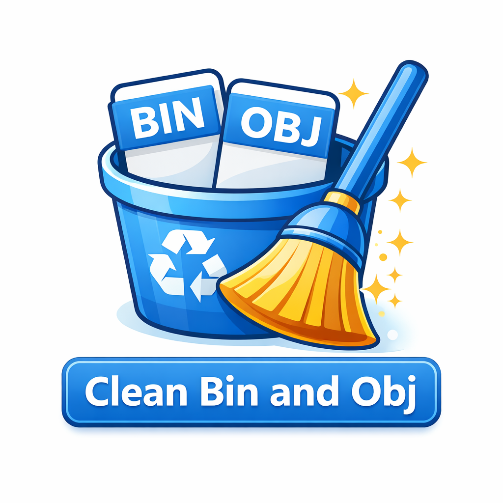 Clean Bin Obj - .NET Build Cleaner & Rebuild Tool